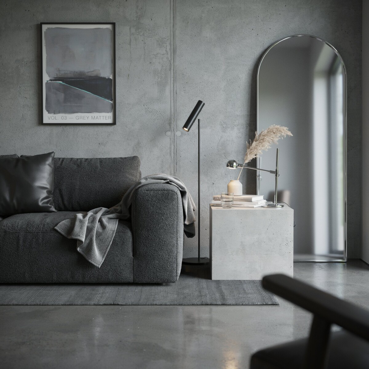 Acubi Aesthetic Home Decor: Incorporating Neutral Grays and Cyber-Chic Tones