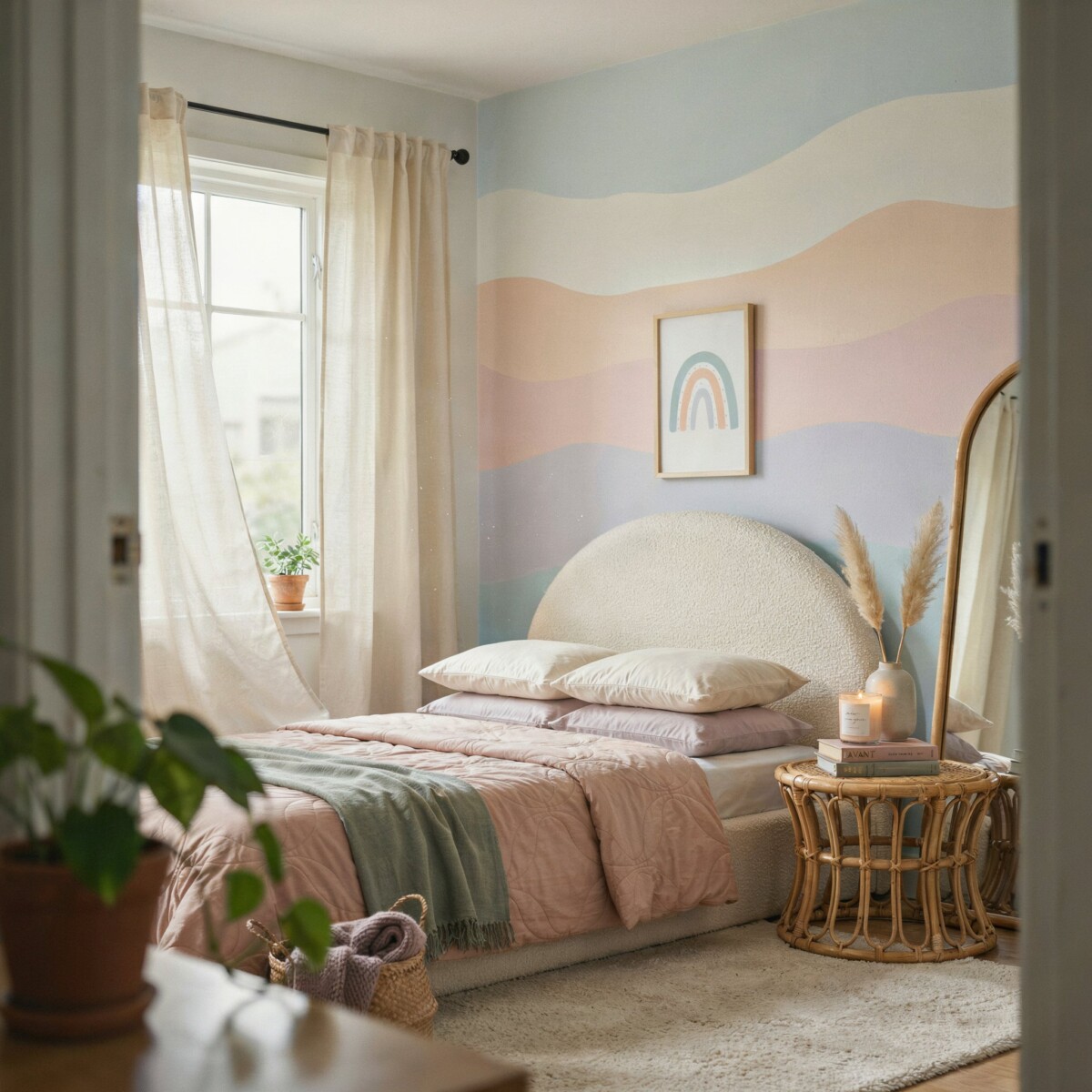 Avant-Basic Decor: The Pastel Waves and Checkerboard Trends to Try
