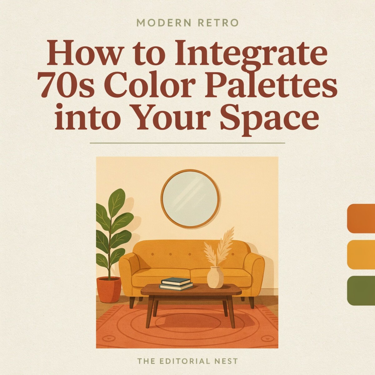 Modern Retro: How to Integrate 70s Color Palettes into Your Space