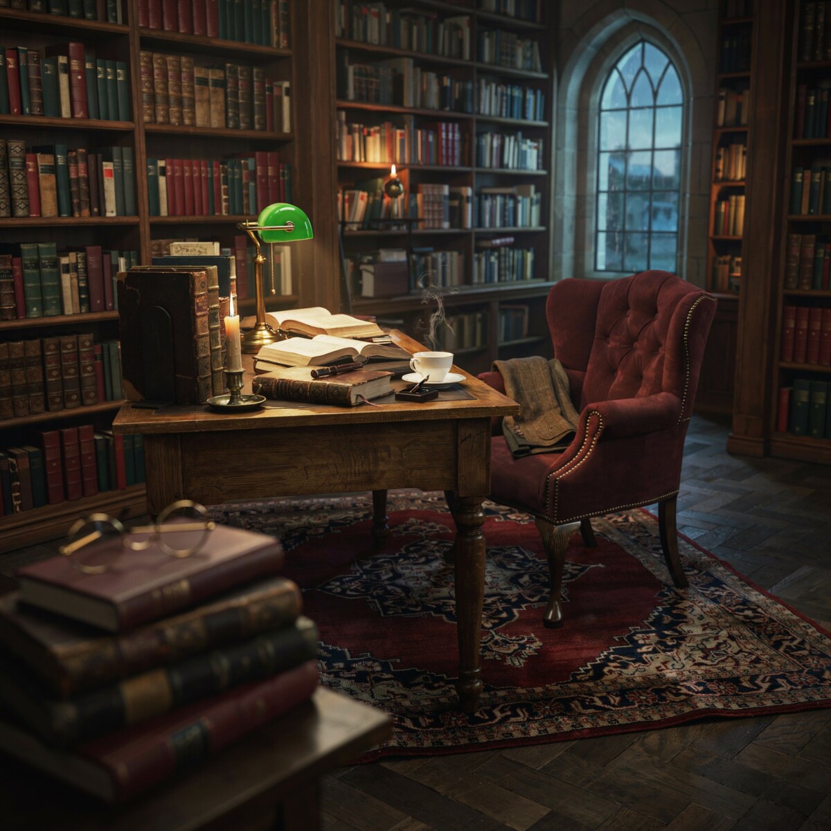 Dark Academia Decor: Deep Hues & Literary Study Vibes