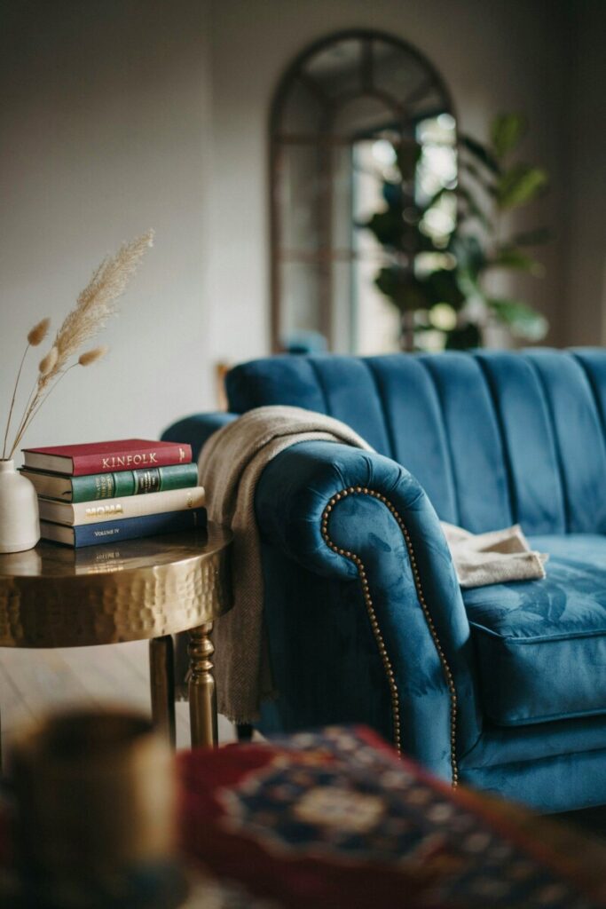 Jewel-Toned Velvet with Vintage Brass Accents