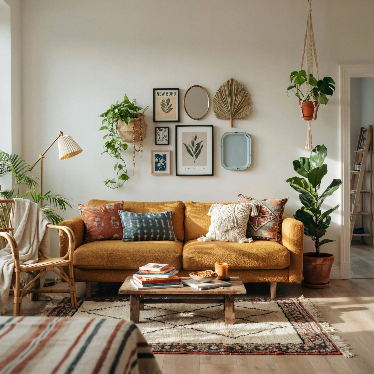 The New Bohemian: Vibrant and Layered Living Room Inspiration