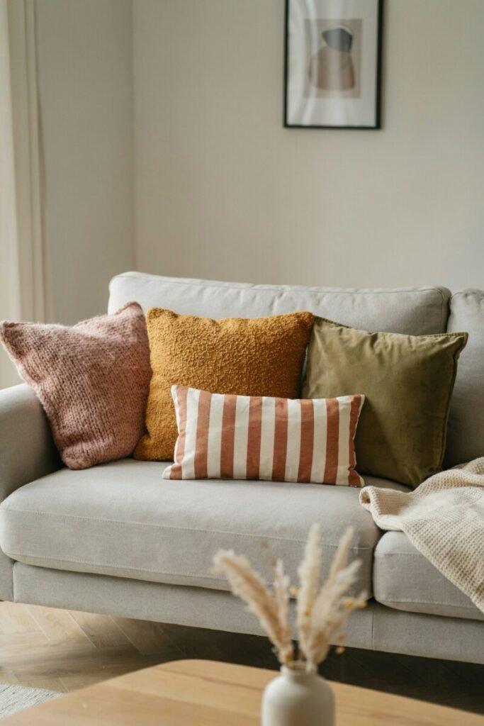 Colorful Throw Pillows and Blankets