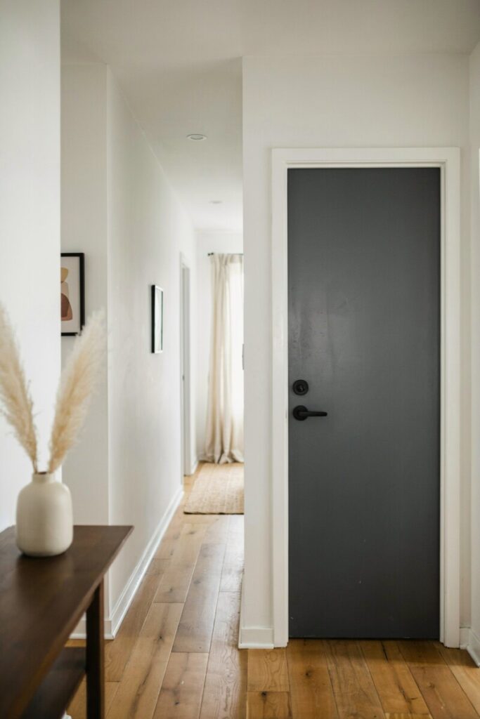Paint Your Doorway or Trim for Striking Contrast