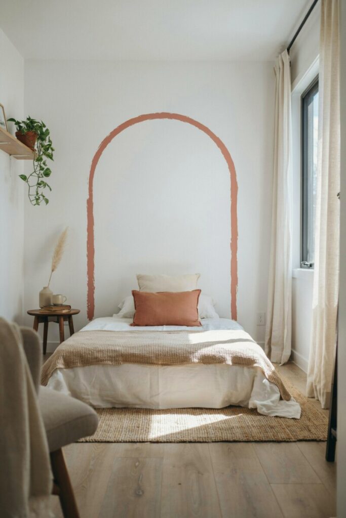 Paint a Headboard Illusion Directly on the Wall