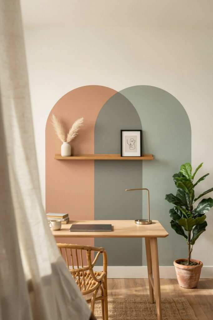 Try a Color-Blocked Wall Design